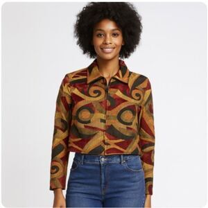 Painted Pony Jacket Vintage Made In USA Lined Full Zip Size XL